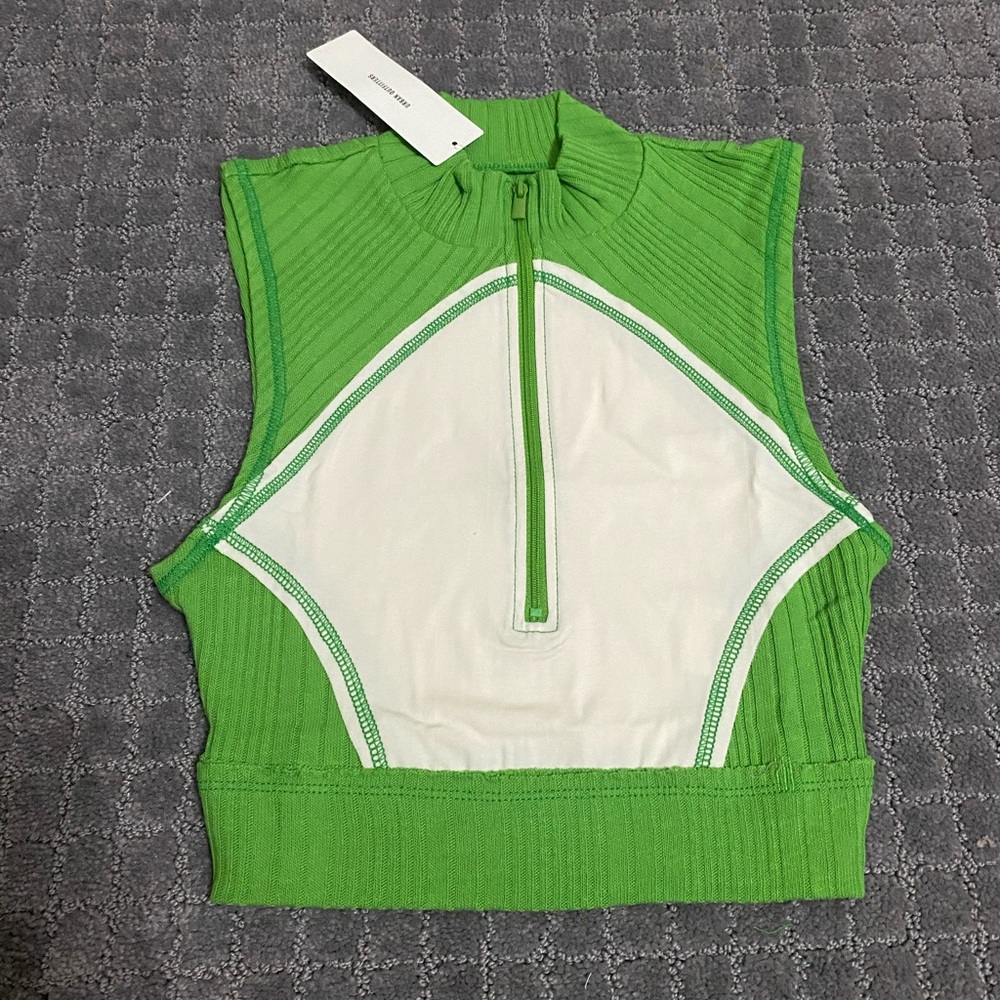 BDG Mia Zip-Up Cropped Top NWT Size S - Picture 5 of 8